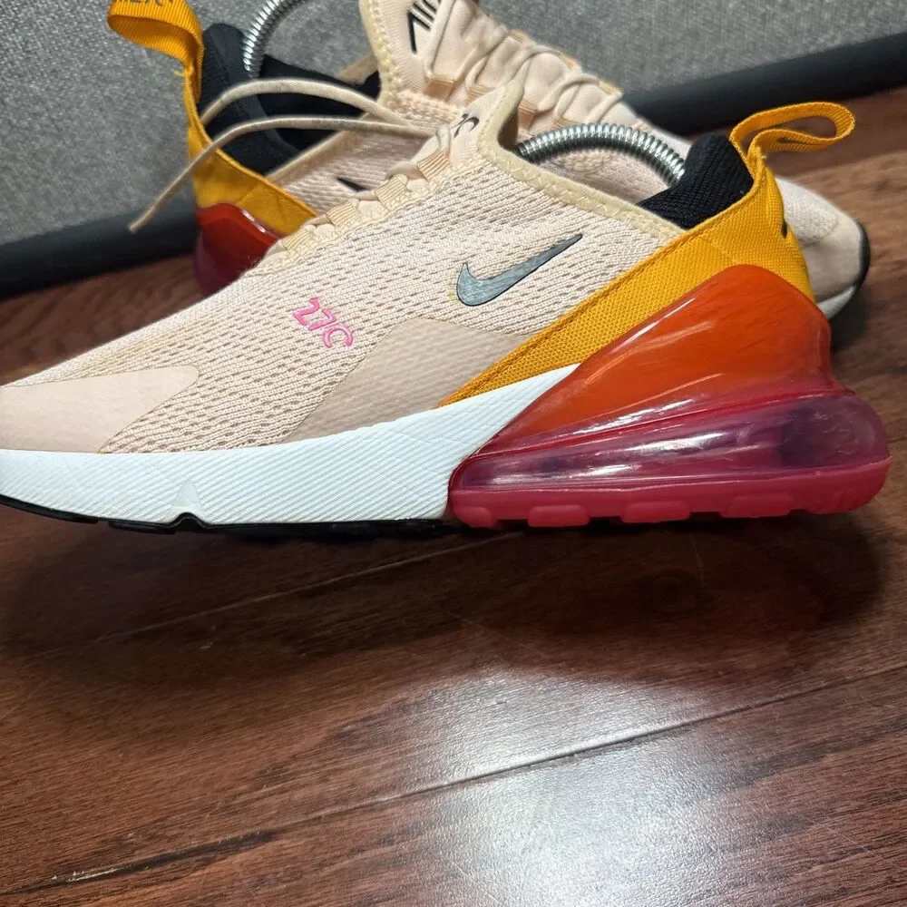 Nike Air Max 270 Women's Size 7.5 Coral Pink Shoes AH6789-603